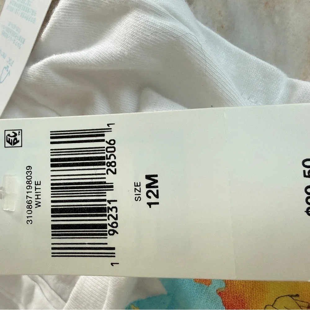 Ralph Lauren Baby Girl White‎ Heart World Map Animal Graphic T-Shirt 12M NWT
